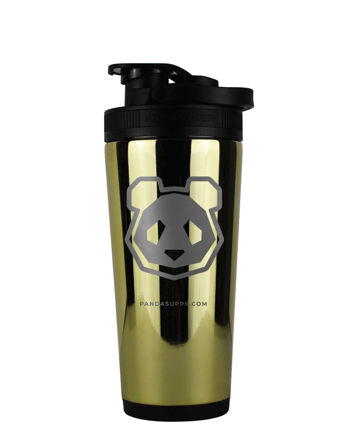26 oz Stainless Steel Insulated Ice Shaker - Panda Logo - Image 5