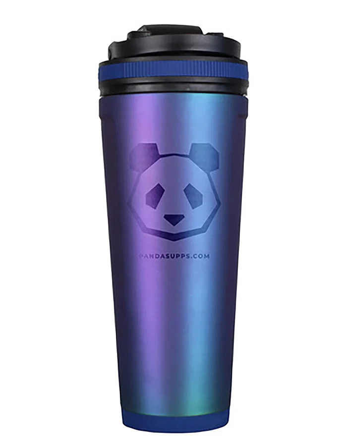 36oz Stainless Steel Insulated Ice Shaker - Panda Logo - Image 4