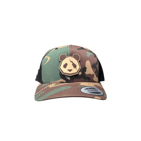 Premium Leather Patch Snap Back Hats (Lightning Bolt Panda Head) - Image 3