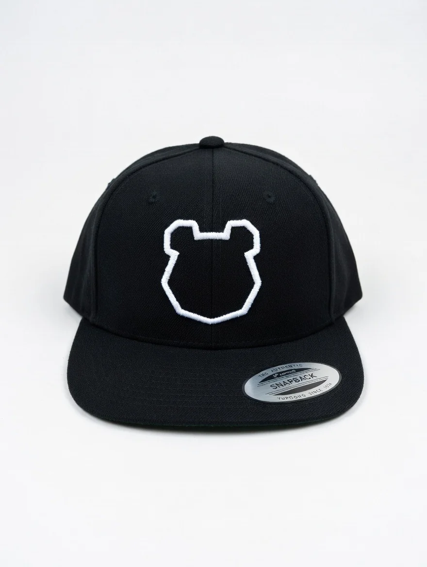 Minimal Panda Shield Premium Flat Bill Snapback Cap - Image 5