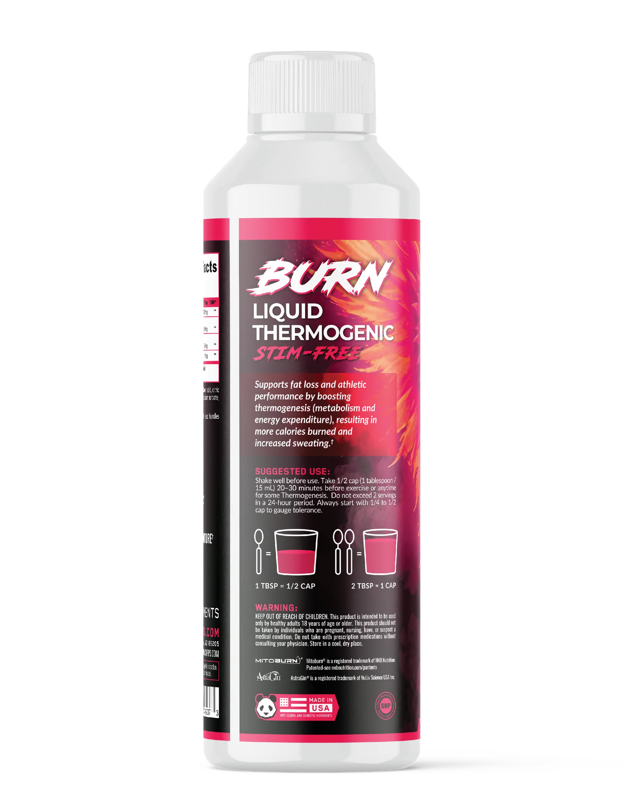 BURN Stim-Free Liquid Thermogenic - Image 3