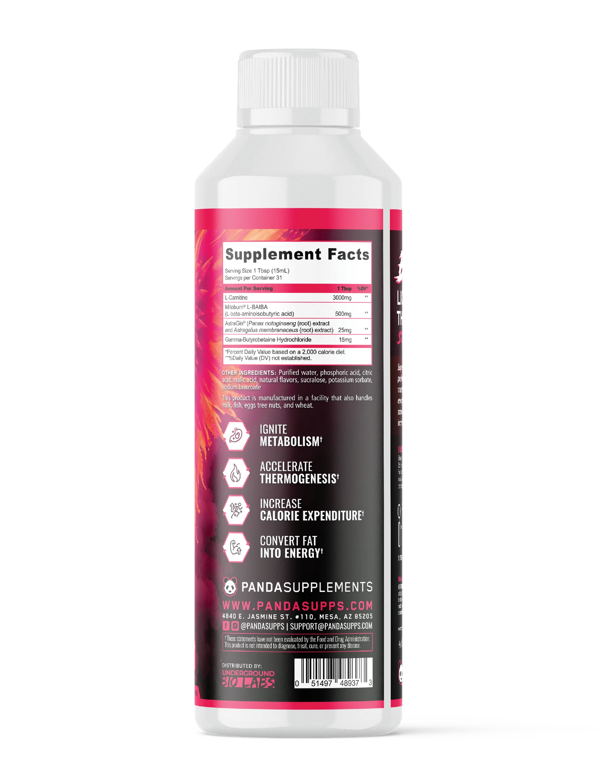 BURN Stim-Free Liquid Thermogenic - Image 5