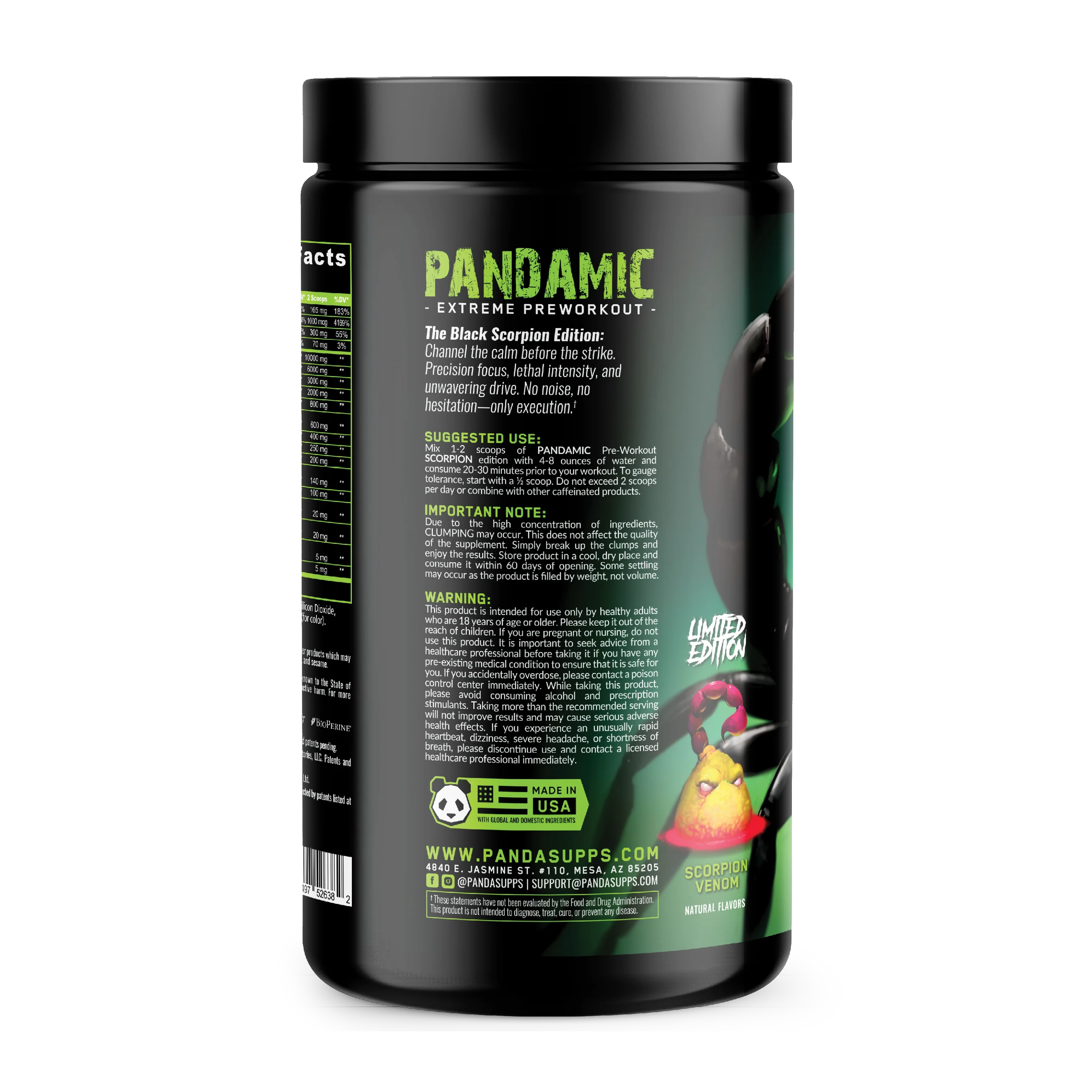 PANDAMIC - Special Edition Extreme Pre-Workout (SCORPION VENOM) - Image 4