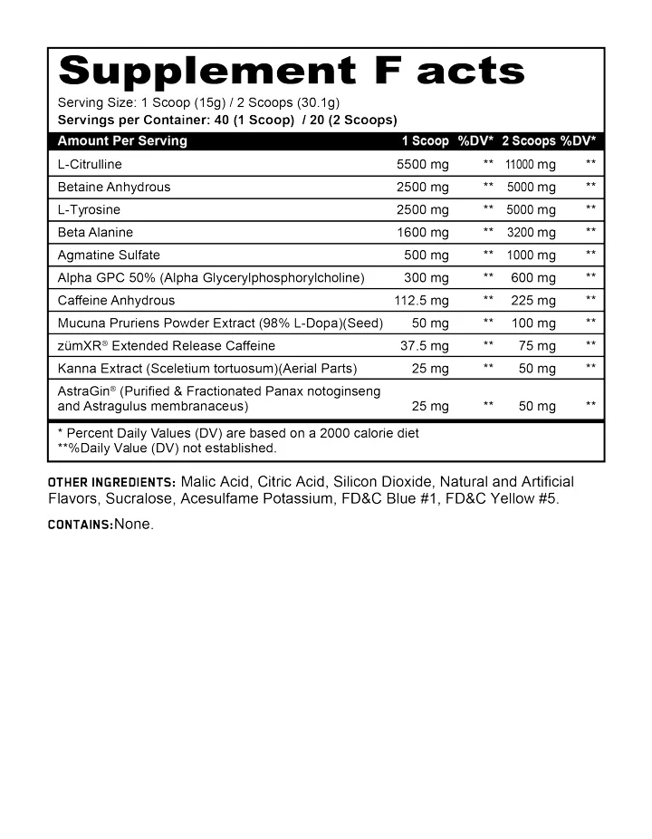 PANDAMUS Pre Workout Choose your Level (Level I,II,III) (Choose Flavor) - Image 9