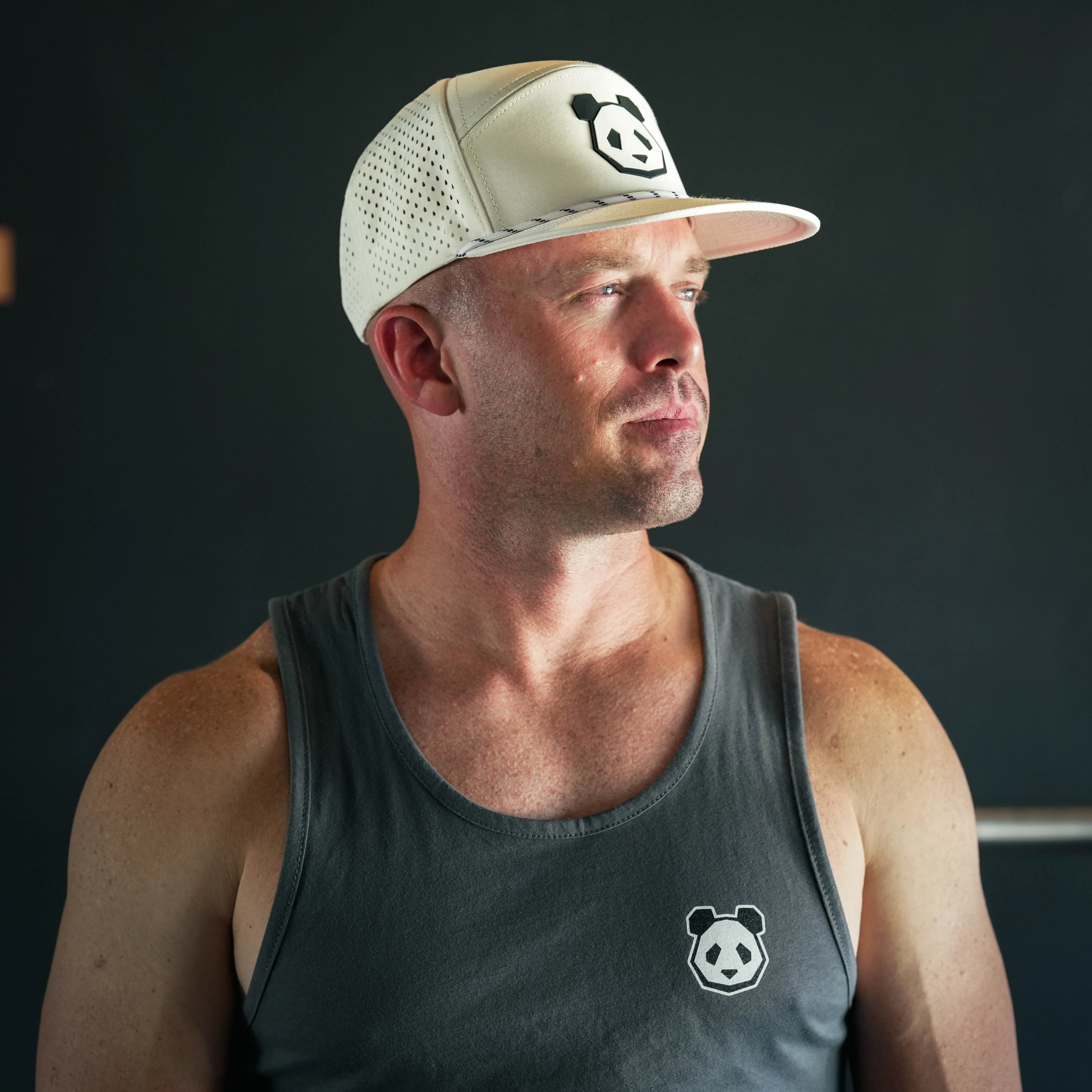 ALL NEW Performance 7 Panel Flat Bill Snapback PVC Patch Panda Head - Image 11