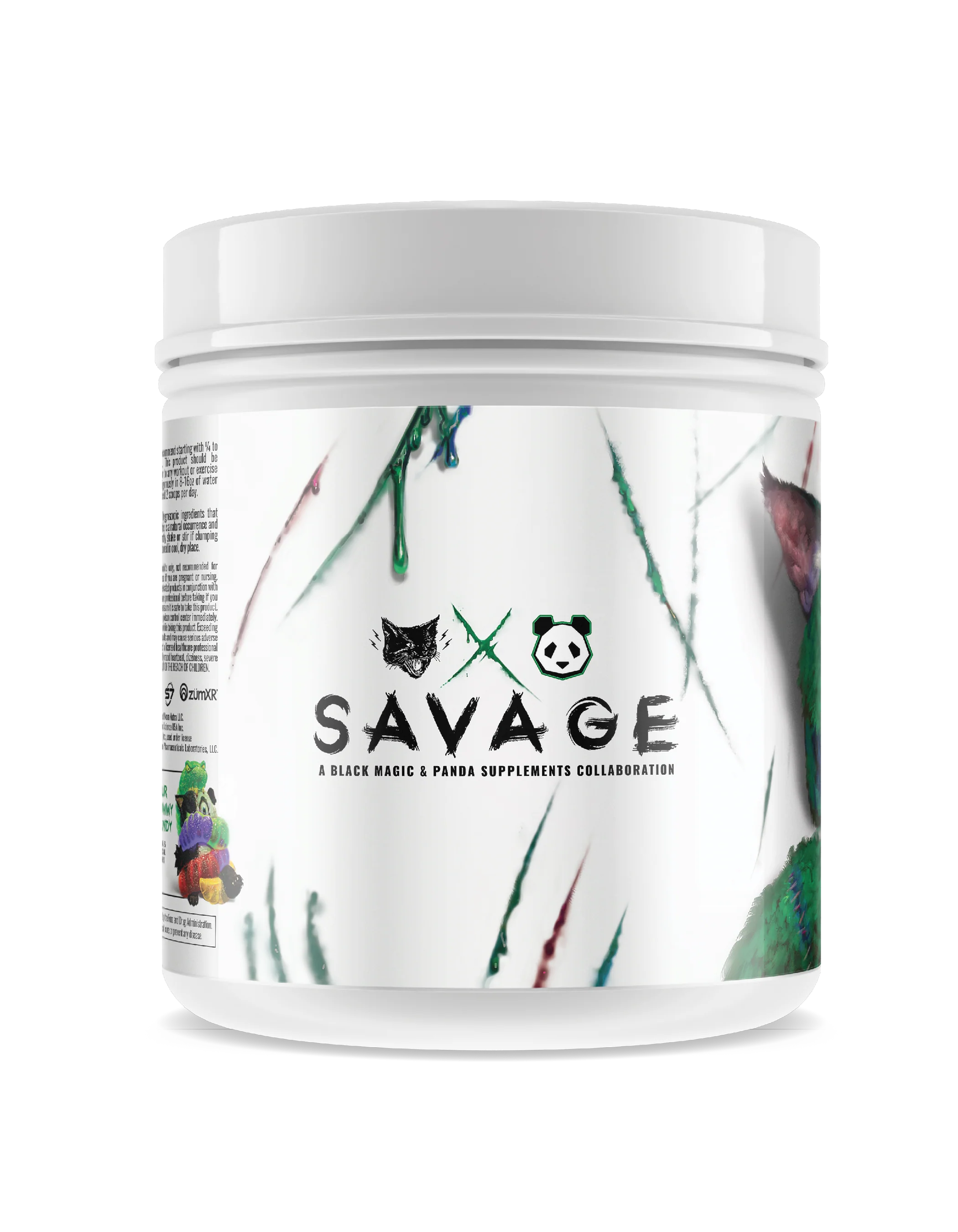 PANDA vs Black Magic - SAVAGE Pre Workout (Sour Gummy Candy) - Image 3